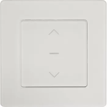 PowerRay PR-SCS-01 WiFi Touch Inteligentny Przełącznik Roletowy, Szklana Ramka Biały