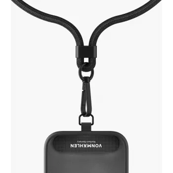 VONMAEHLEN Infinity Go Uniwersalny Łańcuszek do Telefonu Czarny - Regulowany do 150 cm