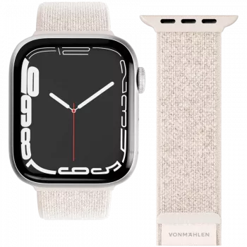 VONMÄHLEN Fitness Loop 2 pasek do zegarka do Apple Watch 44/45/46/49mm, kremowy