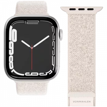 VONMÄHLEN Fitness Loop 2 pasek do zegarka do Apple Watch 40/41/42mm, kremowy