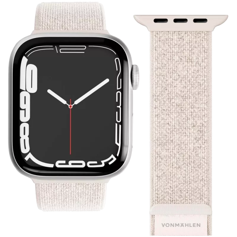 VONMÄHLEN Fitness Loop 2 pasek do zegarka do Apple Watch 40/41/42mm, kremowy