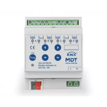 MDT JAL-0410D.02 Siłownik rolet 4-krotny, 4TE, 24VDC, 8A