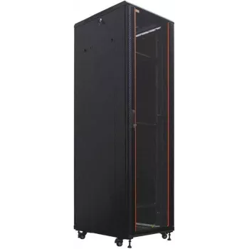 IT-BUDGET 19 inch Szafa sieciowa SRK - 38U - 600x800 mm - Drzwi szklane/pełne - Zmontowana - Czarna (99ITB19SRK3868GSNM)