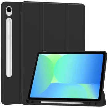 Etui typu flip MRDISC dla Samsung Galaxy Tab S10+ 5G, czarny TPU MG-FLIPSGTSGB9SW
