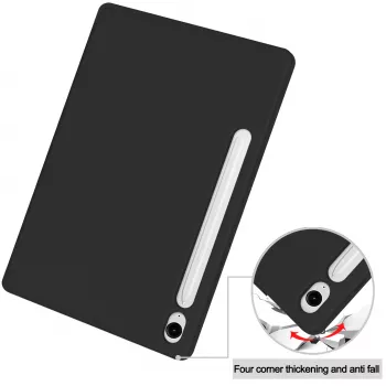 Etui typu flip MRDISC dla Samsung Galaxy Tab S10+ 5G, czarny TPU MG-FLIPSGTSGB9SW