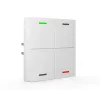 MDT BE-TAL63T4.01 KNX szklany czujnik przyciskowy 4-krotny z diodami LED RGBW, czujnikami temperatury, zbliżeniowym i jasności, Studio White Glossy