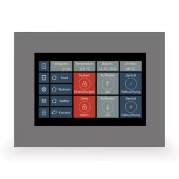 MDT VC-0701.04 Touchpanel VisuControl 7 cali KNX Room Controller, Czarny