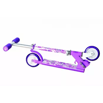 MUUWMI KiddyScooter Racing 3-kołowa hulajnoga dla dzieci, różowa
