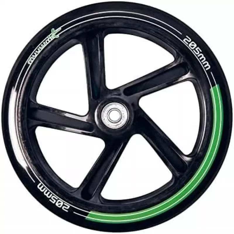 MUUWMI AU 522 Hulajnoga aluminiowa 205 mm zielono-niebiesko-czarna