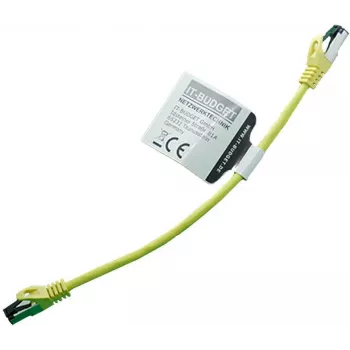 Kabel krosowy IT-BUDGET Cat.8.1 S/FTP, 0,25 m, żółty, 40 Gbps, pełna miedź, LSZH, PoE+ 90ITBFLEX81PK025Y