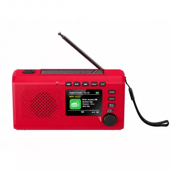 Reflexion TRA2757DAB+ Czerwone Przenośne Radio DAB+ i FM z Bluetooth, USB, AUX, Budzikiem