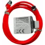 IT-BUDGET Kabel krosowy Premium z pełnej miedzi - Slim AWG 28 - Cat.8.1 - 2000 MHz - Bezhalogenowy - PoE+ - 40Gbit - Czerwony - 3 m (90ITBSLIM81PK3R)