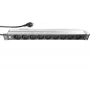 Listwa zasilająca LIEBERNETZ Silence Rack 19 inch 9 gniazd, kabel 2m, czarno-srebrna 90LNSDL199S