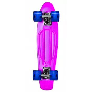 NORULES No Rules AU 349 Mini Cruiser Deskorolka z Podświetlanymi Kółkami, Różowa