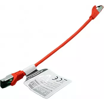 IT-BUDGET Kabel krosowy Full Copper Premium - Flex AWG 26 - Cat.8.1 - 2000 MHz - Bezhalogenowy - PoE+ - 40 Gbit - Czerwony - 0,5 m 90ITBFLEX81PK050R