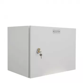 IT-BUDGET 19 inch szafa sieciowa ścienna Easy, 9U, 600x400mm, lite stalowe drzwi, jasnoszara 90RR19CWV964MG