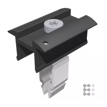 Schletter Rapid16 zacisk uziemiający do modułów PV 30-40 mm, czarny anodowany aluminium (131121-901)