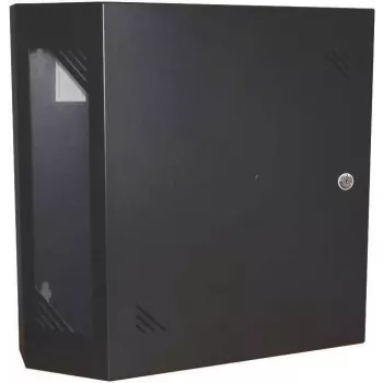 IT-BUDGET szafa sieciowa ścienna 19 inch - Oszczędzający miejsce montaż pionowy 19 inch - 3U+2U - Czarna (90ITBV19WS3S)