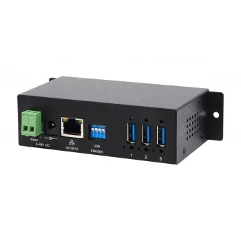 EXSYS EX-6005HMVS Gigabitowy serwer urządzeń USB 3.2 Gen 1, 3-portowy, 15KV ESD