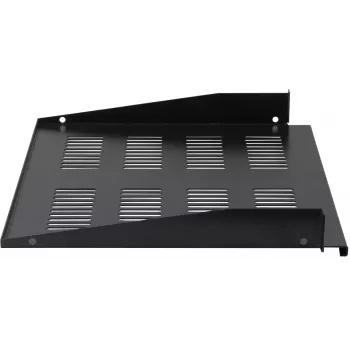 Rockstable RS19-FH18 19 inch 1U Stała Półka o Głębokości 400mm i Nośności 25kg Czarna
