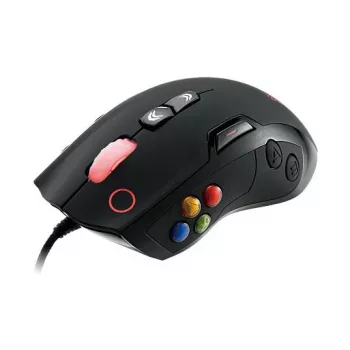 Thermaltake VOLOS Black laserowa mysz gamingowa, 6500 DPI, 14 przycisków, przewodowa