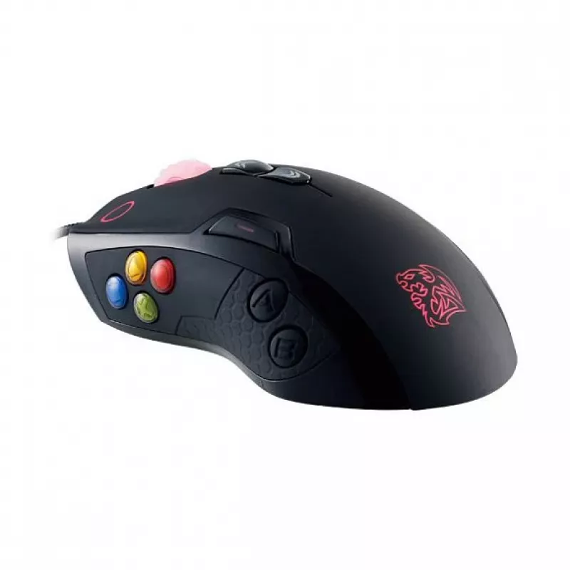 Thermaltake VOLOS Black laserowa mysz gamingowa, 6500 DPI, 14 przycisków, przewodowa