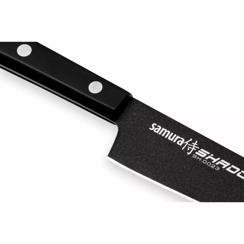 SAMURA Shadow Uniwersalny Nóż 150mm AUS-8 Stal Nierdzewna Czarny