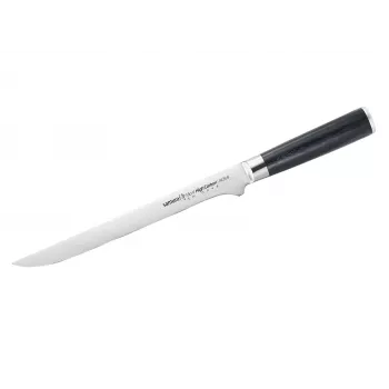 SAMURA Harakiri elastyczny nóż do filetowania 218 mm stal AUS-8, czarny uchwyt ABS