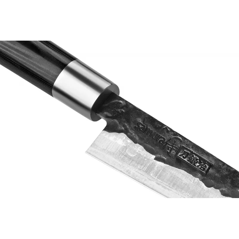 SAMURA Blacksmith Nóż Nakiri 162 mm, stal nierdzewna AUS-8, ostrze młotkowane, rękojeść G10