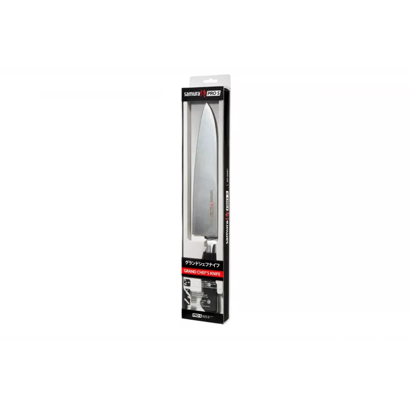 Nóż szefa kuchni SAMURA PRO-S 240 mm, stal AUS-8, rękojeść G-10, pełny trzpień