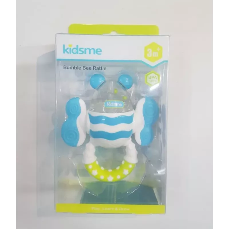 Gryzak i grzechotka Kidsme Bumble Bee, 3M+
