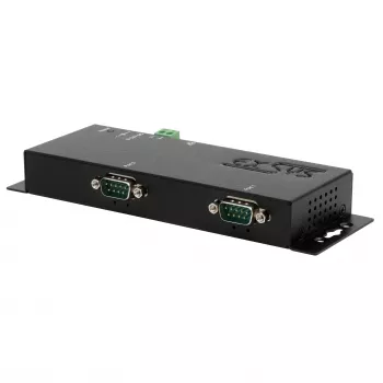 EXSYS EX-6162 Serwer szeregowy Ethernet na 2x RS-232 z zasilaczem 12V/3A