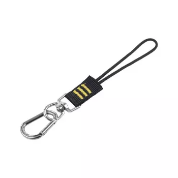 Smycz narzędziowa C.K Tools T8007 z kółkiem D i obrotnikiem, regulowana pętla, maks. obciążenie 5 kg, 1,2 m, czarno-żółta