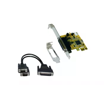 EXSYS EX-44343-2S 2-portowa karta szeregowa RS-232 PCI Express, MosChip MCS9901, Low Profile