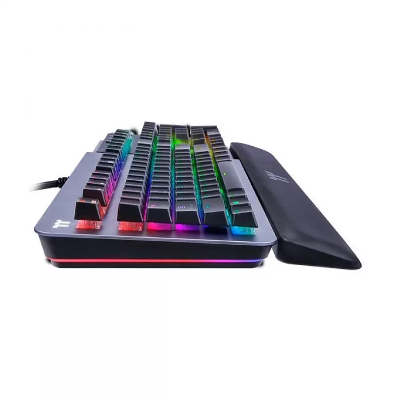 Thermaltake Argent K5 mechaniczna klawiatura gamingowa - Cherry MX Speed Silver, RGB, układ niemiecki