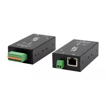 EXSYS EX-6131-2 Przemysłowy serwer urządzeń Ethernet na szeregowy, RS-232/422/485, montaż na szynie DIN i naścienny
