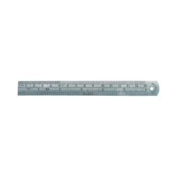 C.K Tools Linijka ze stali nierdzewnej, 150 mm / 6 cali, podziałka mm i cale (T3530 06)