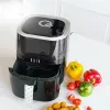 QUIN 4,5L cyfrowa frytkownica beztłuszczowa, 1500W, 80-200°C, timer 60 min, 8 programów, czarna