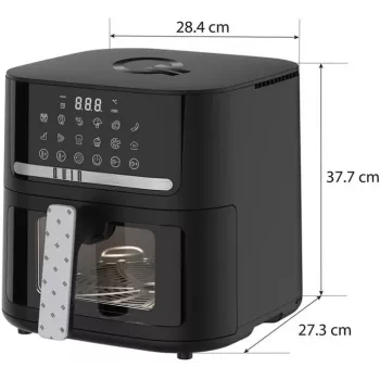 QUIN YJ-6505ADV Cyfrowa frytkownica beztłuszczowa 6,5 l Czarna