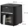 QUIN YJ-6505ADV Cyfrowa frytkownica beztłuszczowa 6,5 l Czarna
