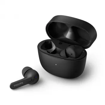 PHILIPS TAT2206BK/00 Bezprzewodowe słuchawki dokanałowe True Wireless z etui ładującym, czarne