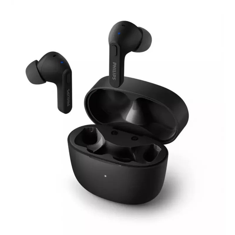 PHILIPS TAT2206BK/00 Bezprzewodowe słuchawki dokanałowe True Wireless z etui ładującym, czarne