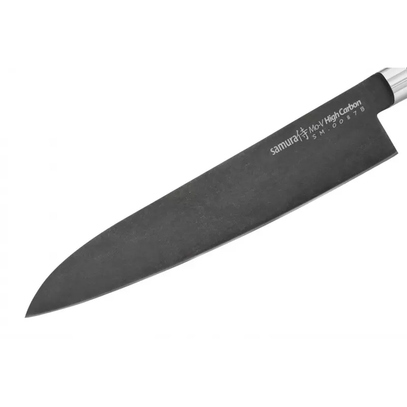 Nóż szefa kuchni SAMURA Harakiri 240 mm Stonewash ze stali nierdzewnej AUS-8