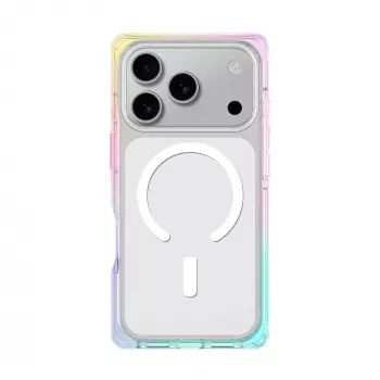 AMAZINGTHING Omni Etui na iPhone 17 Pro Kompatybilne z MagSafe - Przezroczysty Tęczowy