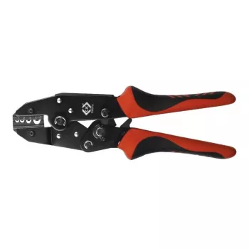 Szczypce zaciskowe C.K Tools T3697A z grzechotką do tulejek nieizolowanych 1-10 mm²
