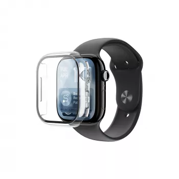 Szkło hartowane AMAZINGTHING Radix z etui dla Apple Watch Series 11 42 mm – przezroczyste