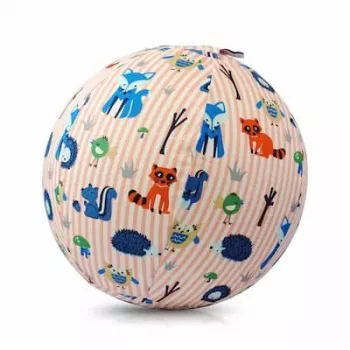 BUBA BLOON Bubabloon balon lateksowy z pokrowcem z tkaniny, Animal Stripes Pink