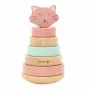TRIXIE Cat Activity Fun Board Piramida, Drewniana Zabawka Inteligencyjna dla Kotów, 12+ Miesięcy
