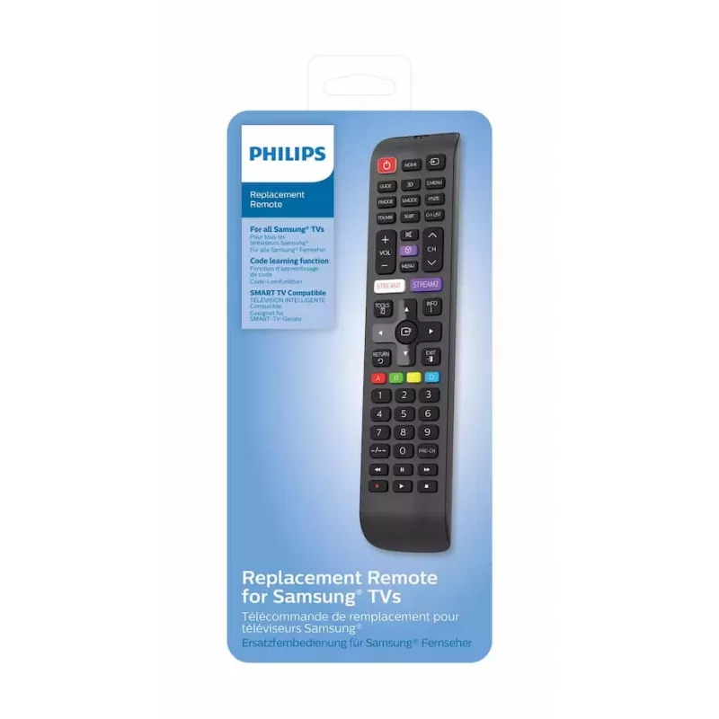 PHILIPS SRP4010/10 Uniwersalny pilot zdalnego sterowania – 8-w-1 podczerwień, funkcja uczenia, czarny