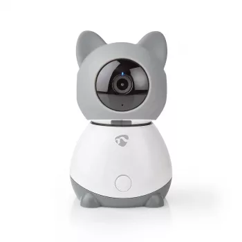 Nedis WIFICI30CGY Wewnętrzna Bezprzewodowa Kamera IP – 720p HD, Noktowizja, Dwukierunkowe Audio